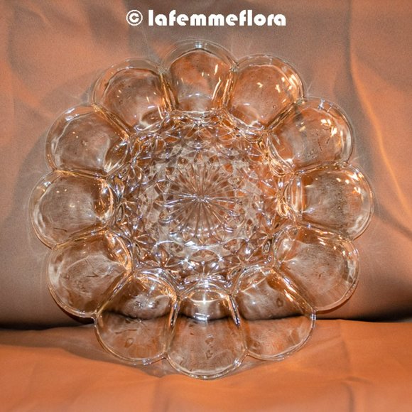 Anchor Hocking (clear) Glass Egg or Oyster Plate - Picture 3 of 4